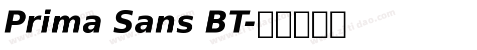 Prima Sans BT字体转换